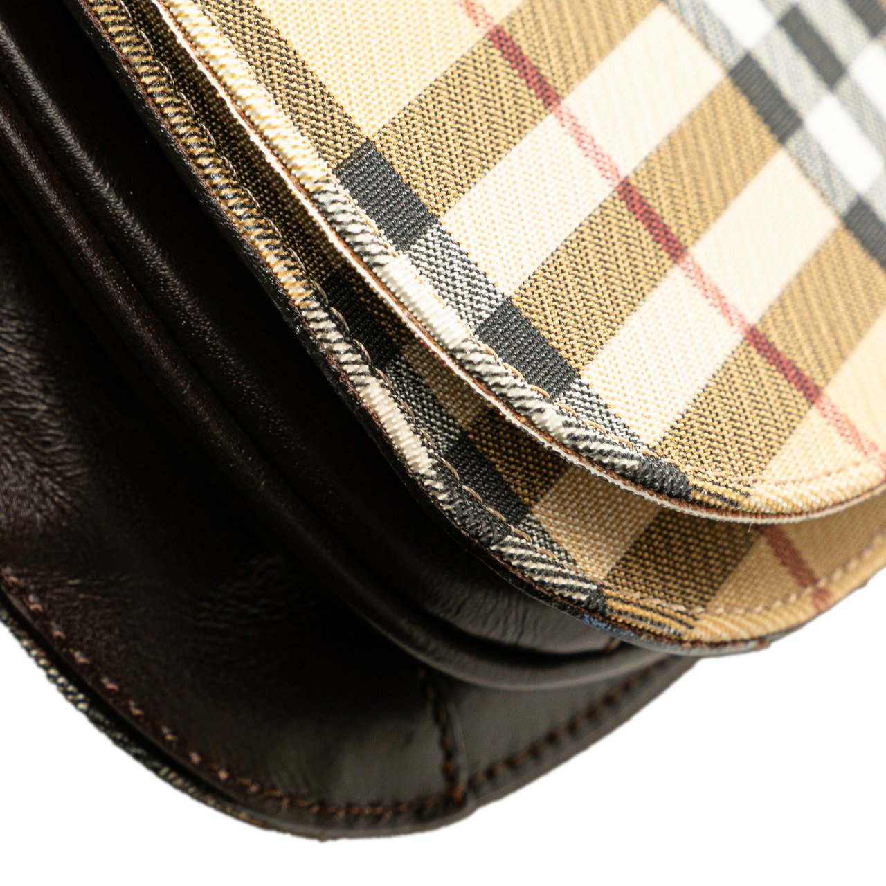 Burberry House Check Coated Canvas Backpack Bruin