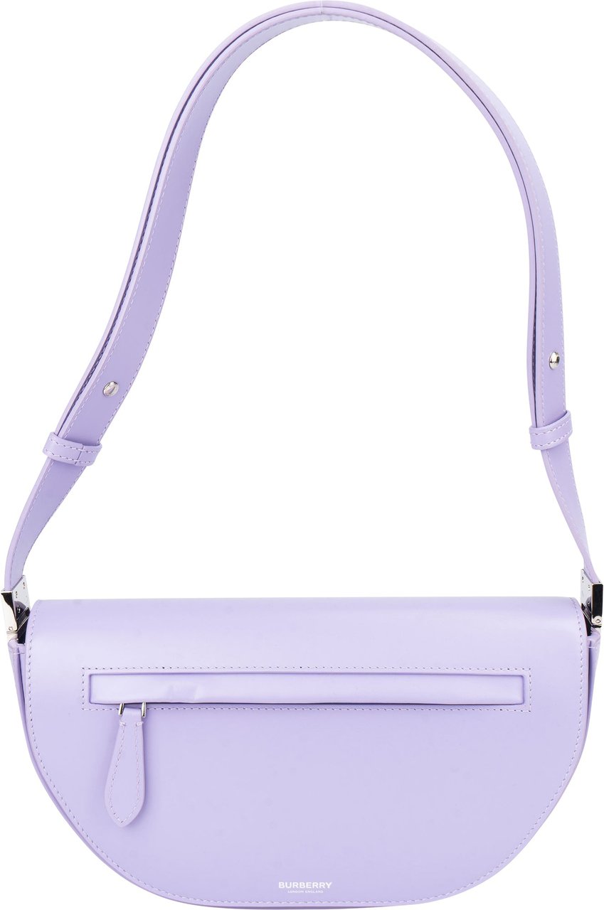 Burberry Burberry Lilac Leather Olympia  Crossbody Bag Paars