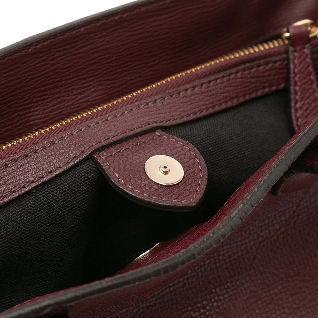 Burberry Medium Leather and House Check Banner Satchel Rood