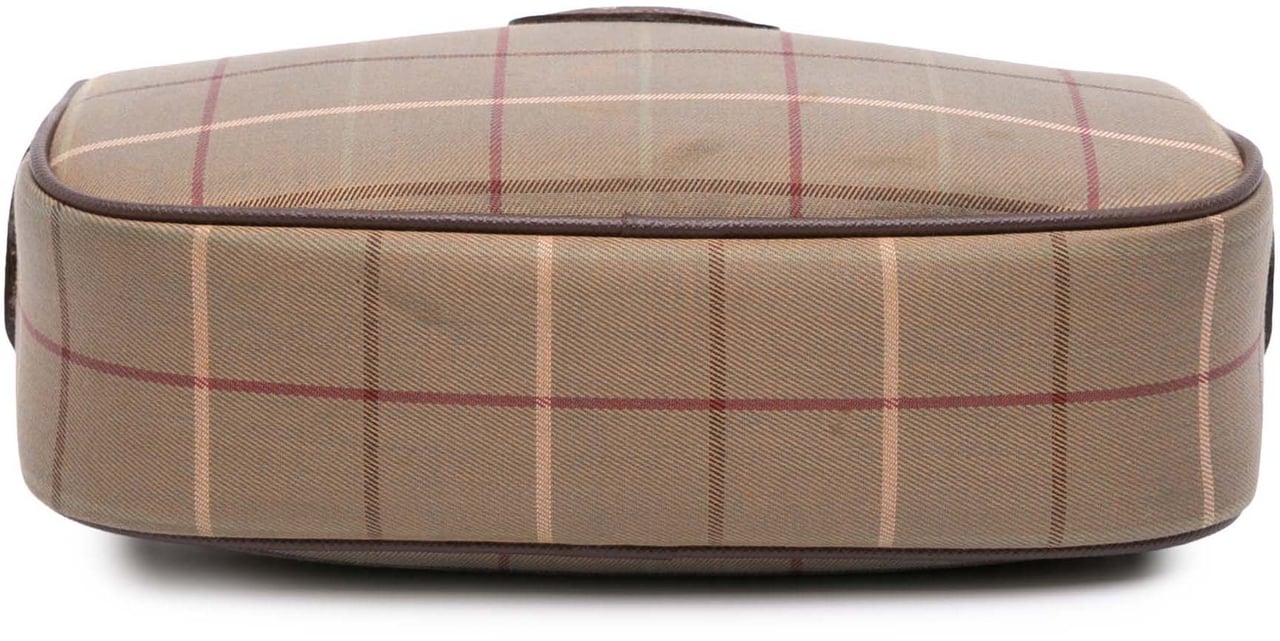 Burberry Vintage Check Canvas Clutch Bruin