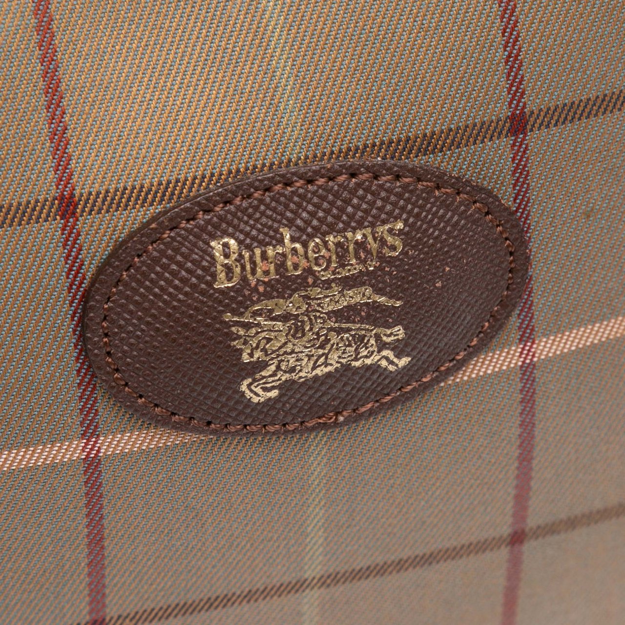 Burberry Vintage Check Canvas Clutch Bruin