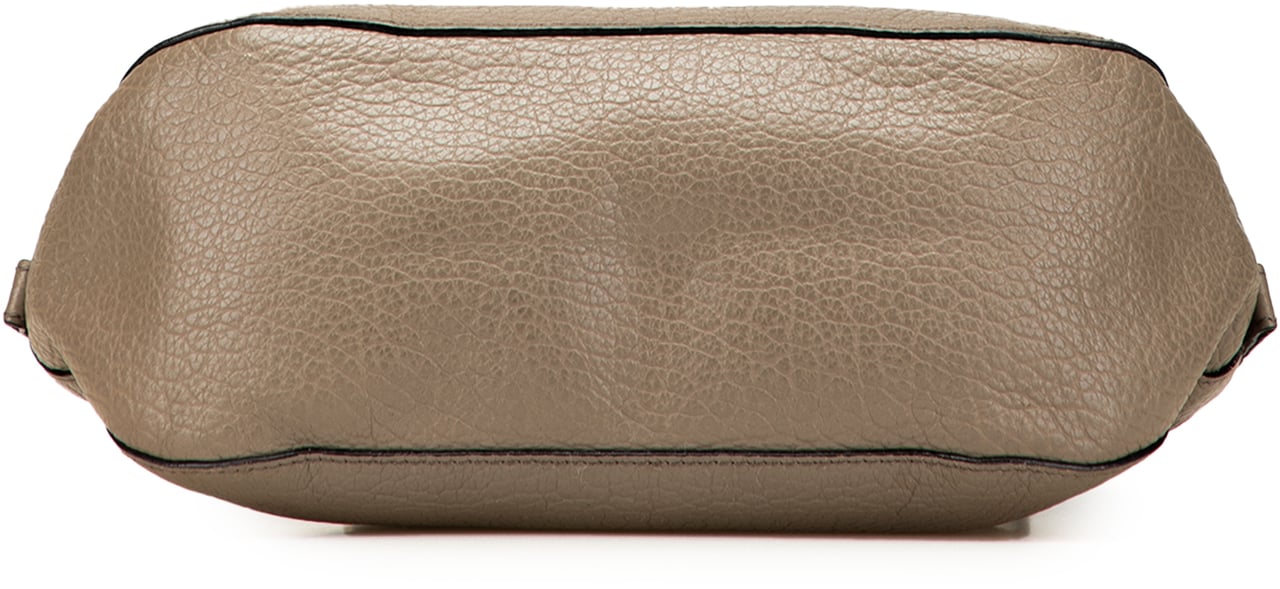 Burberry Small Grained Calfskin Heritage Orchard Bowling Bag Bruin
