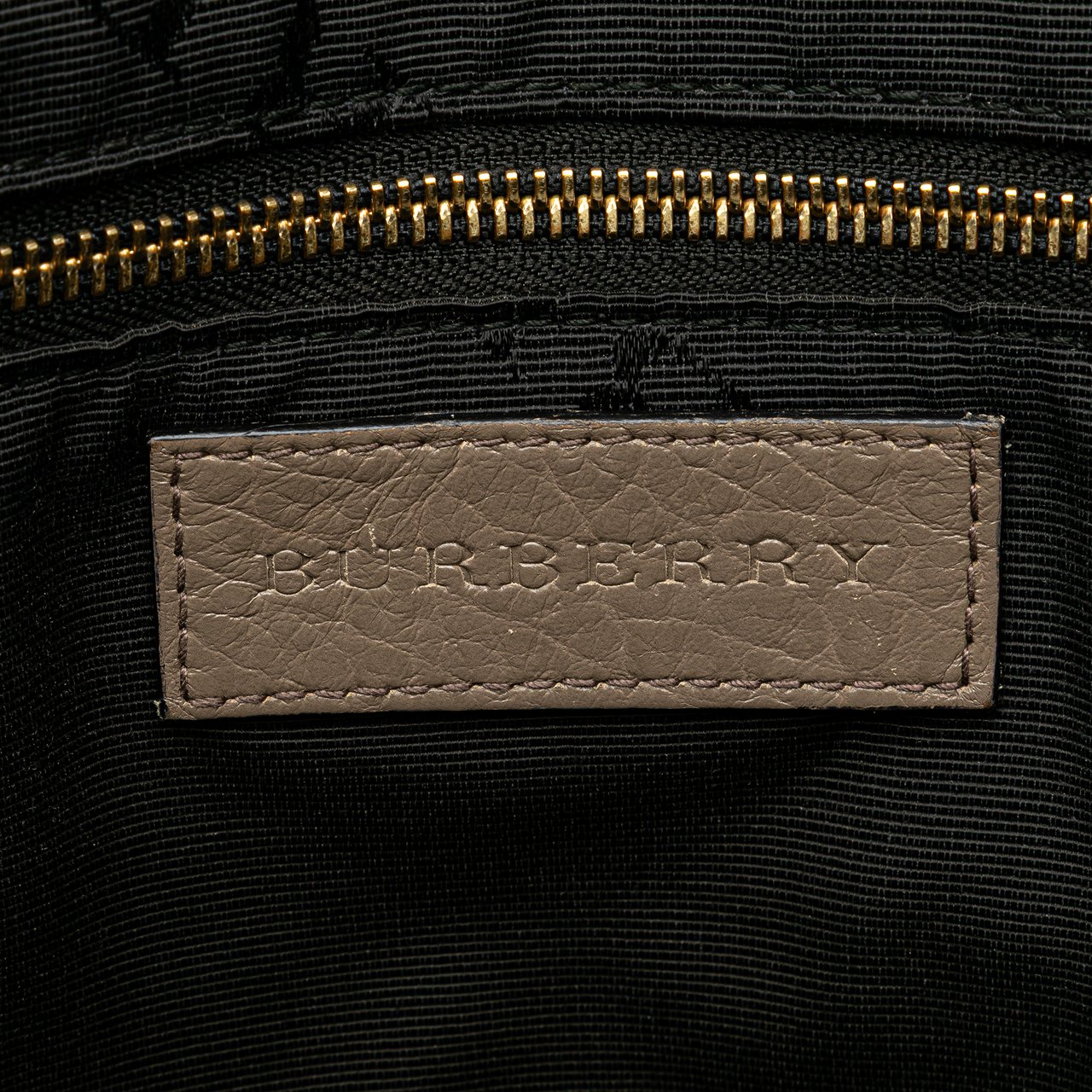 Burberry Small Grained Calfskin Heritage Orchard Bowling Bag Bruin