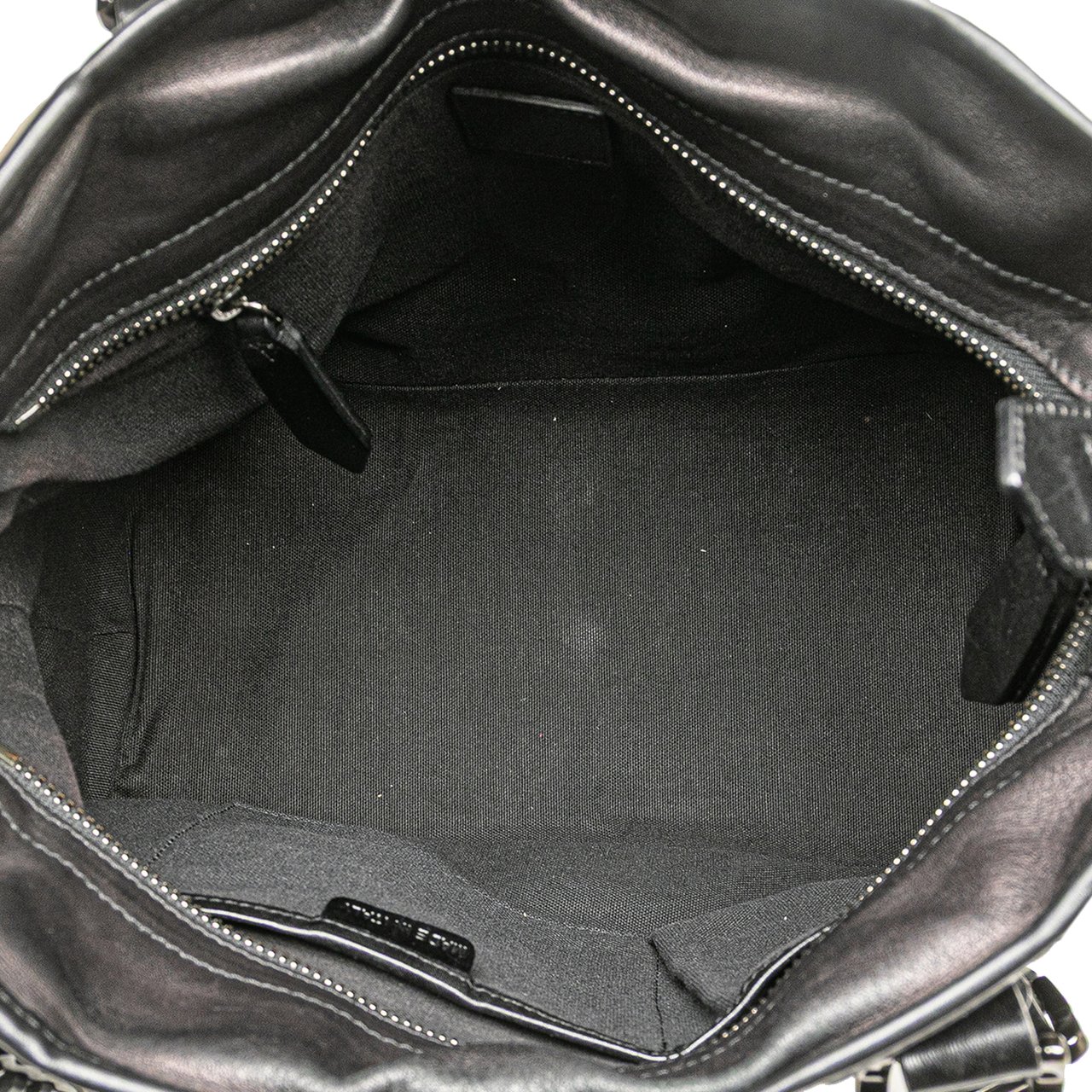 Burberry Mega Check Canvas Lowry Satchel Zwart