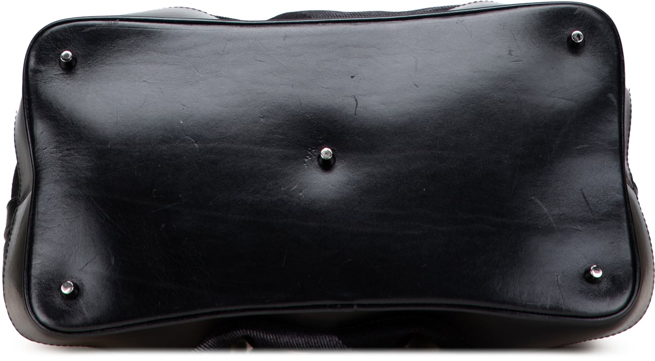 Burberry Mega Check Canvas Lowry Satchel Zwart