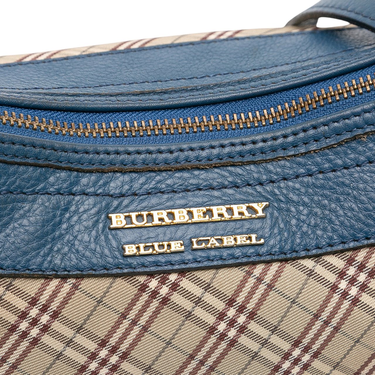 Burberry Nova Check Canvas Crossbody Bruin