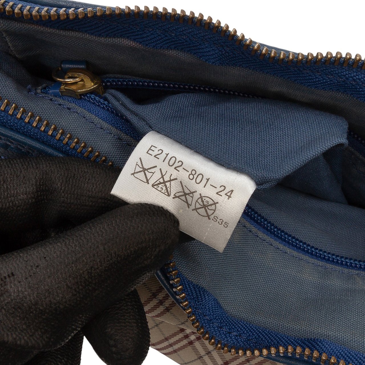 Burberry Nova Check Canvas Crossbody Bruin