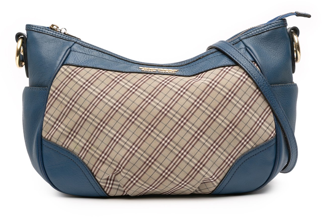 Burberry Nova Check Canvas Crossbody Bruin