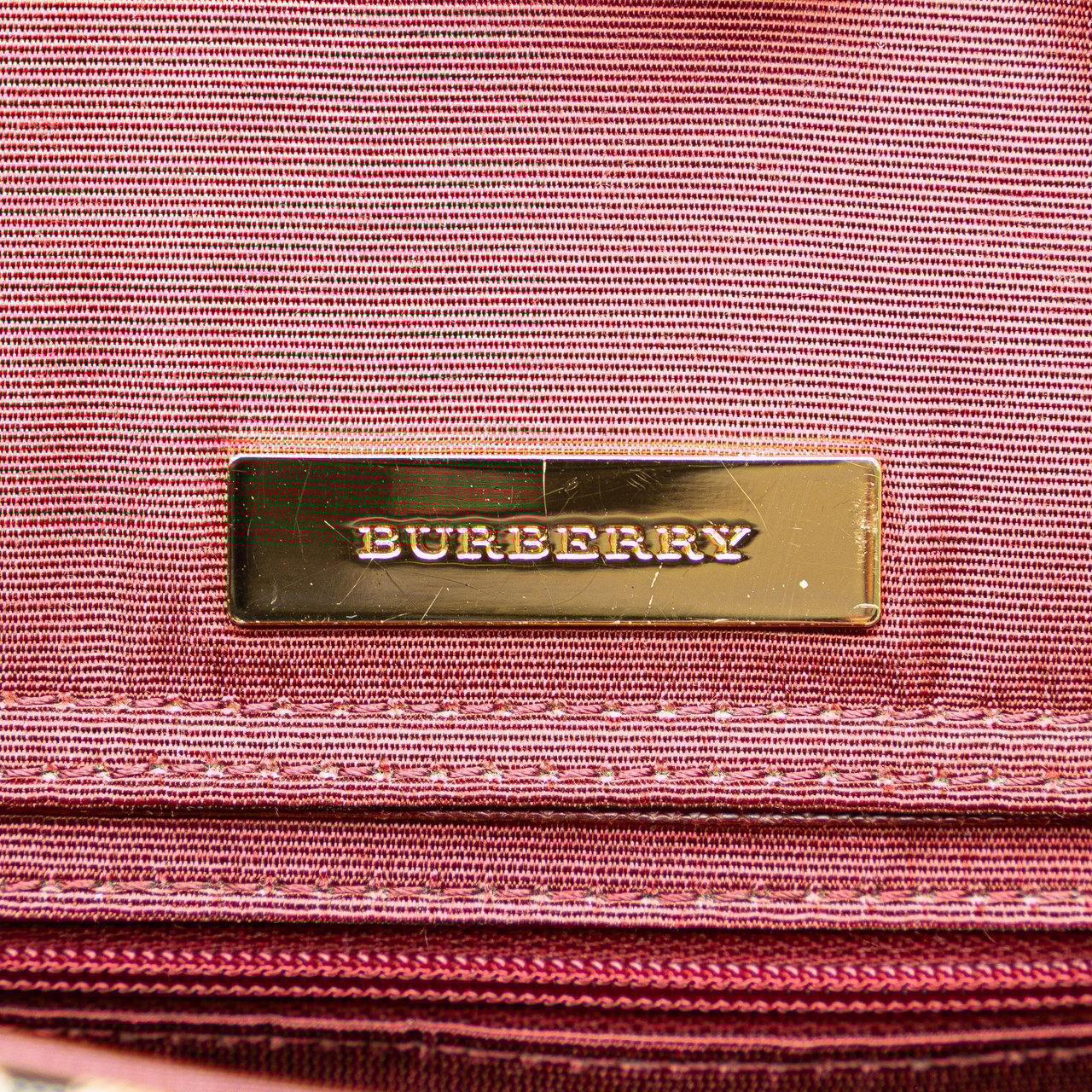 Burberry House Check Canvas Shoulder Bag Bruin