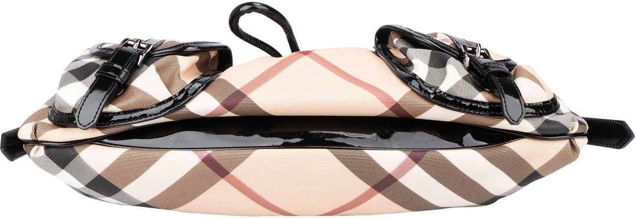 Burberry Burberry Nova-Check Monogram Handbag Beige