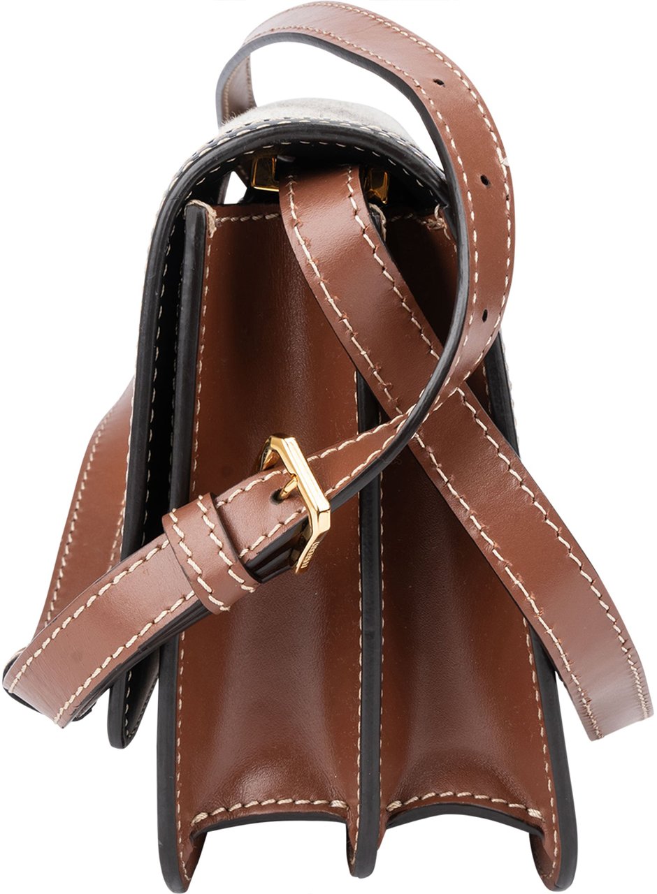 Burberry Tri-Tone TB Crossbody Bag Bruin