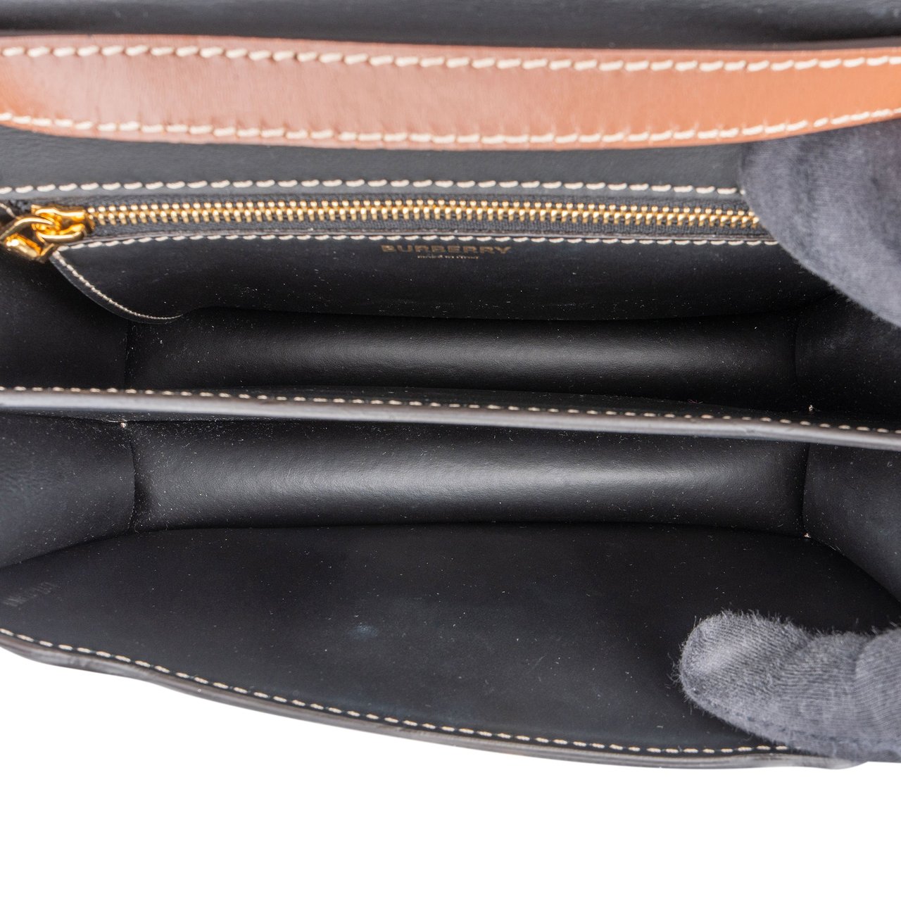 Burberry Tri-Tone TB Crossbody Bag Bruin