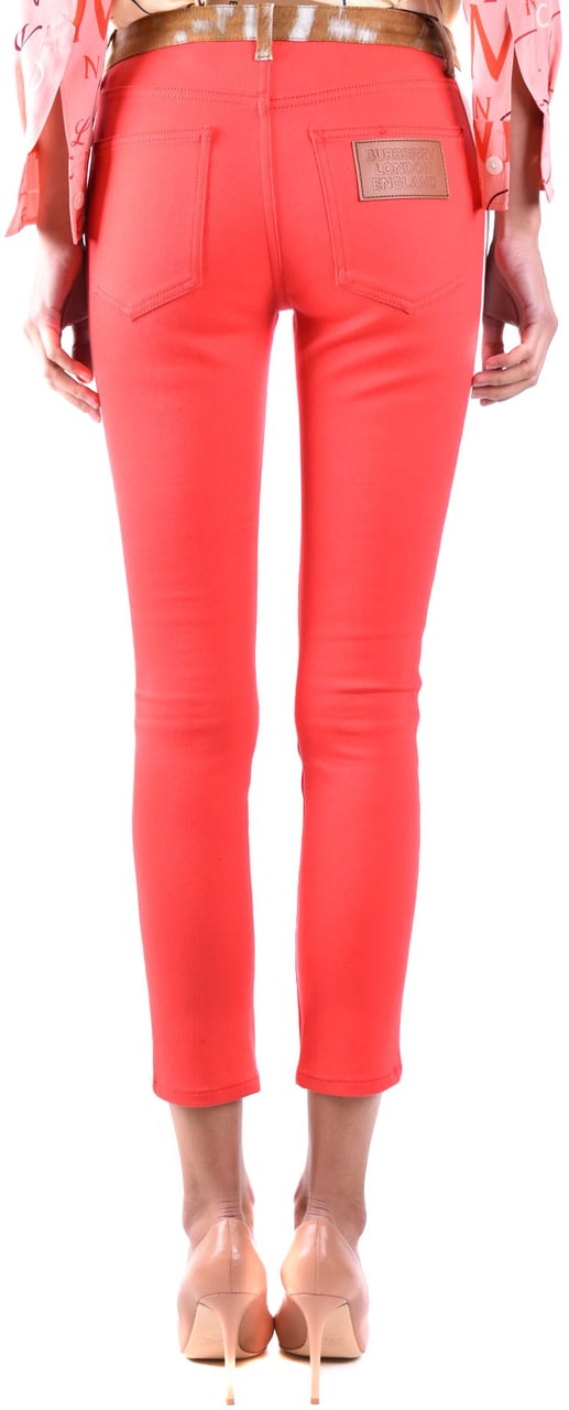 Burberry Trousers Red Rood