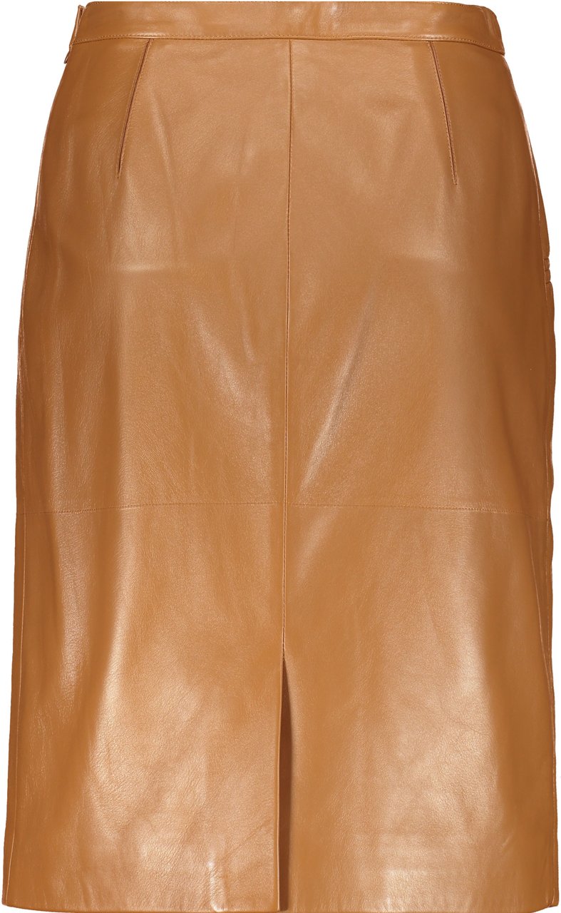 Burberry Leather skirt Bruin