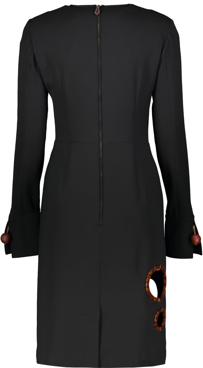 Burberry Silk dress with applications Zwart