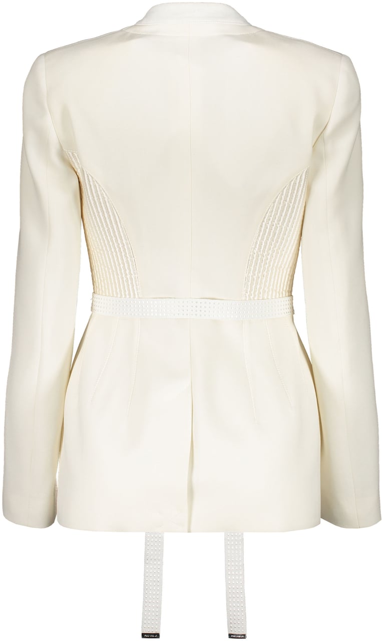 Burberry Single-breasted two-button blazer Neutraal