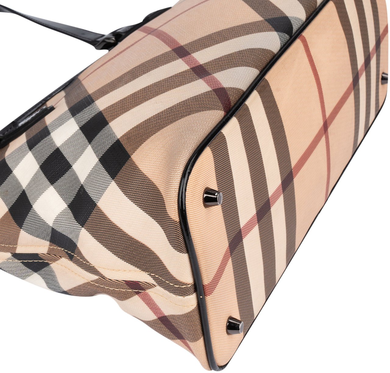 Burberry Burberry Nova-Check Monogram Handbag Beige