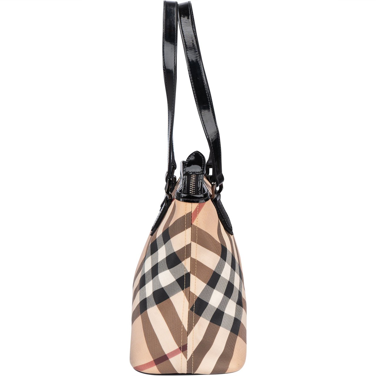 Burberry Burberry Nova-Check Monogram Handbag Beige