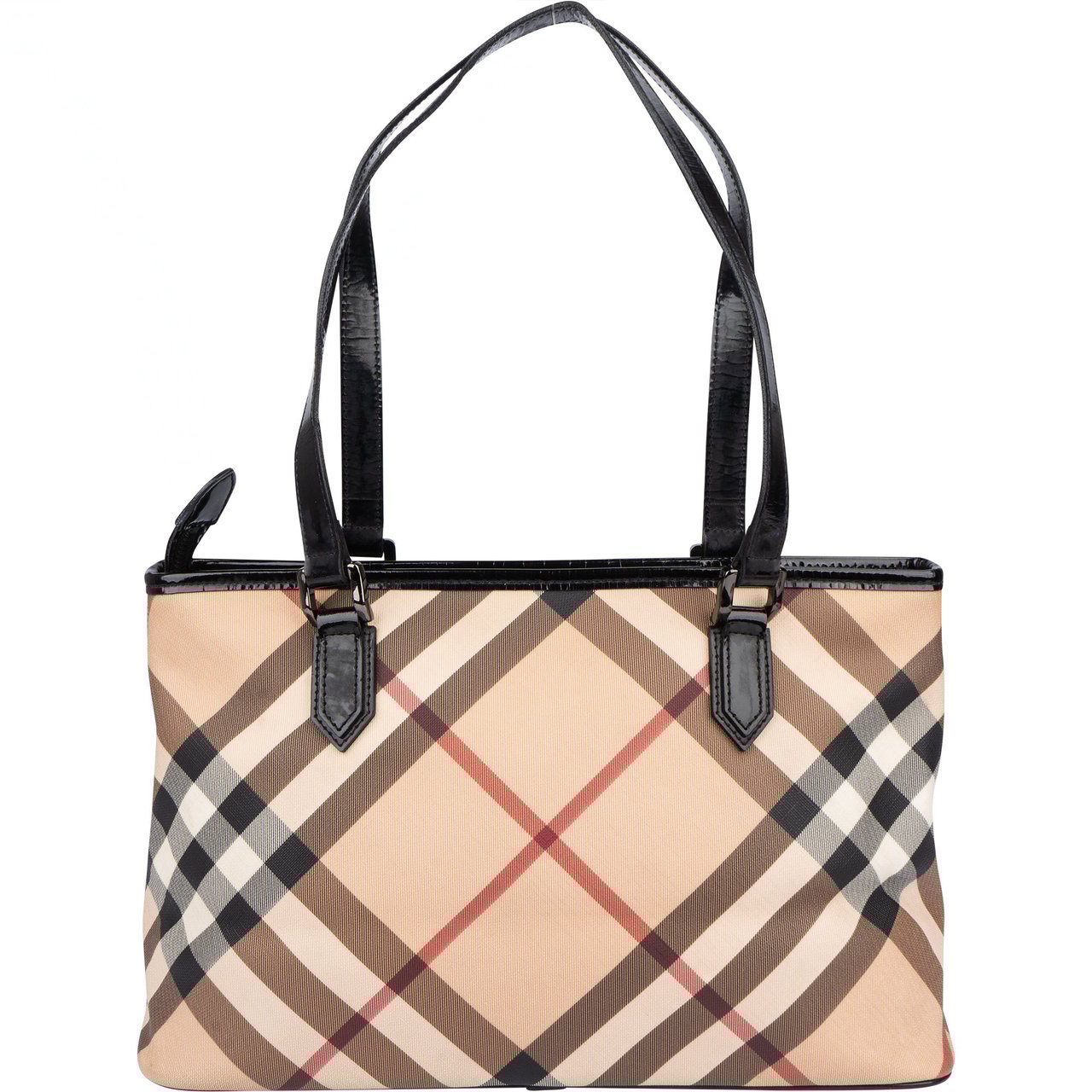 Burberry Burberry Nova-Check Monogram Handbag Beige