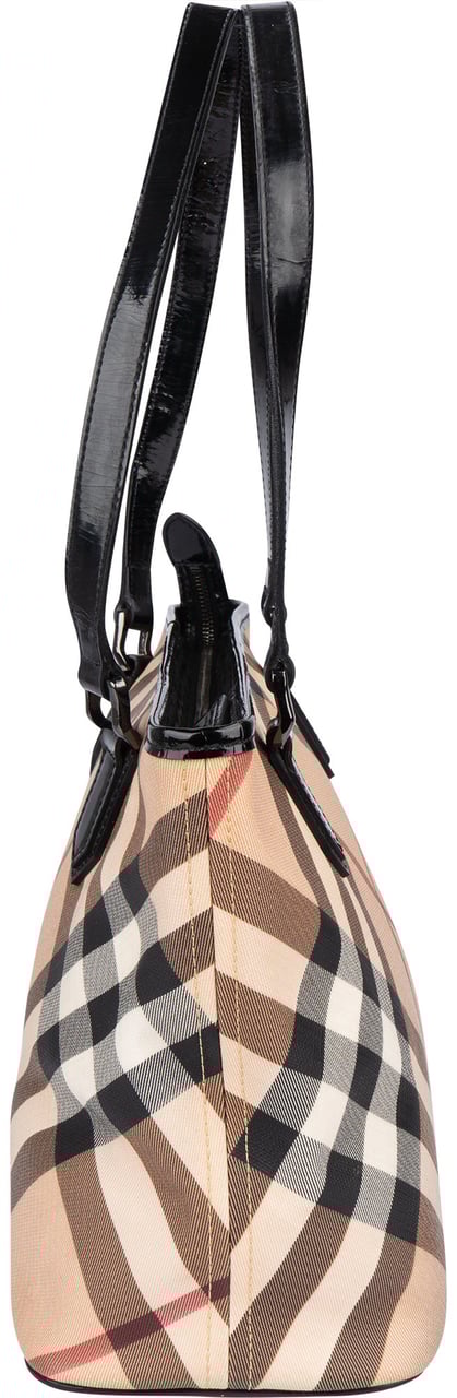 Burberry Burberry Nova-Check Monogram Handbag Beige