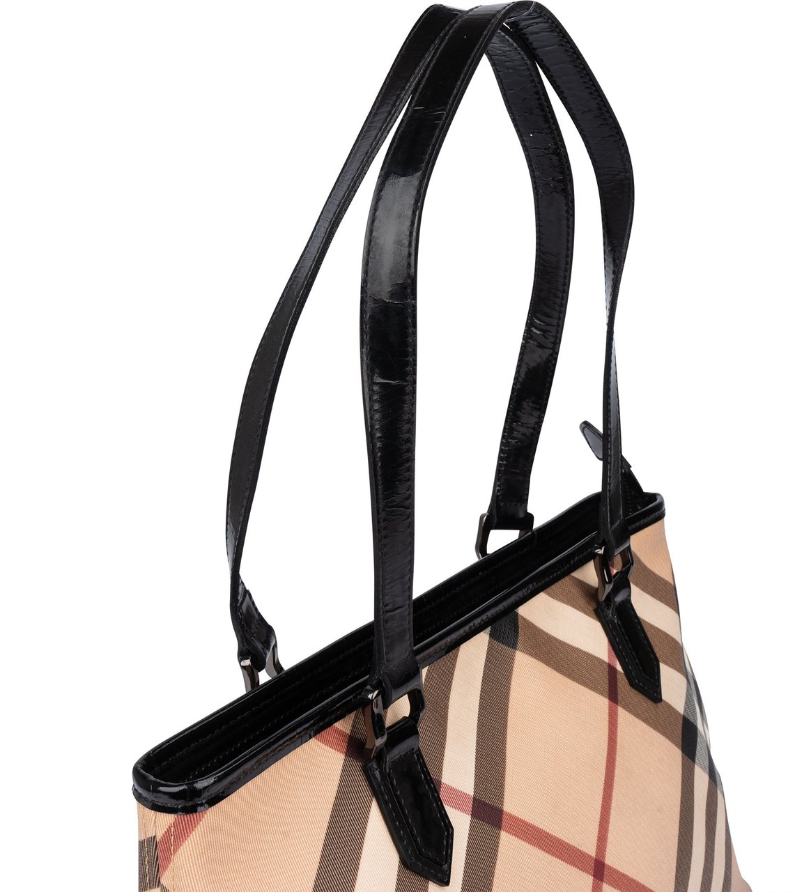 Burberry Burberry Nova-Check Monogram Handbag Beige