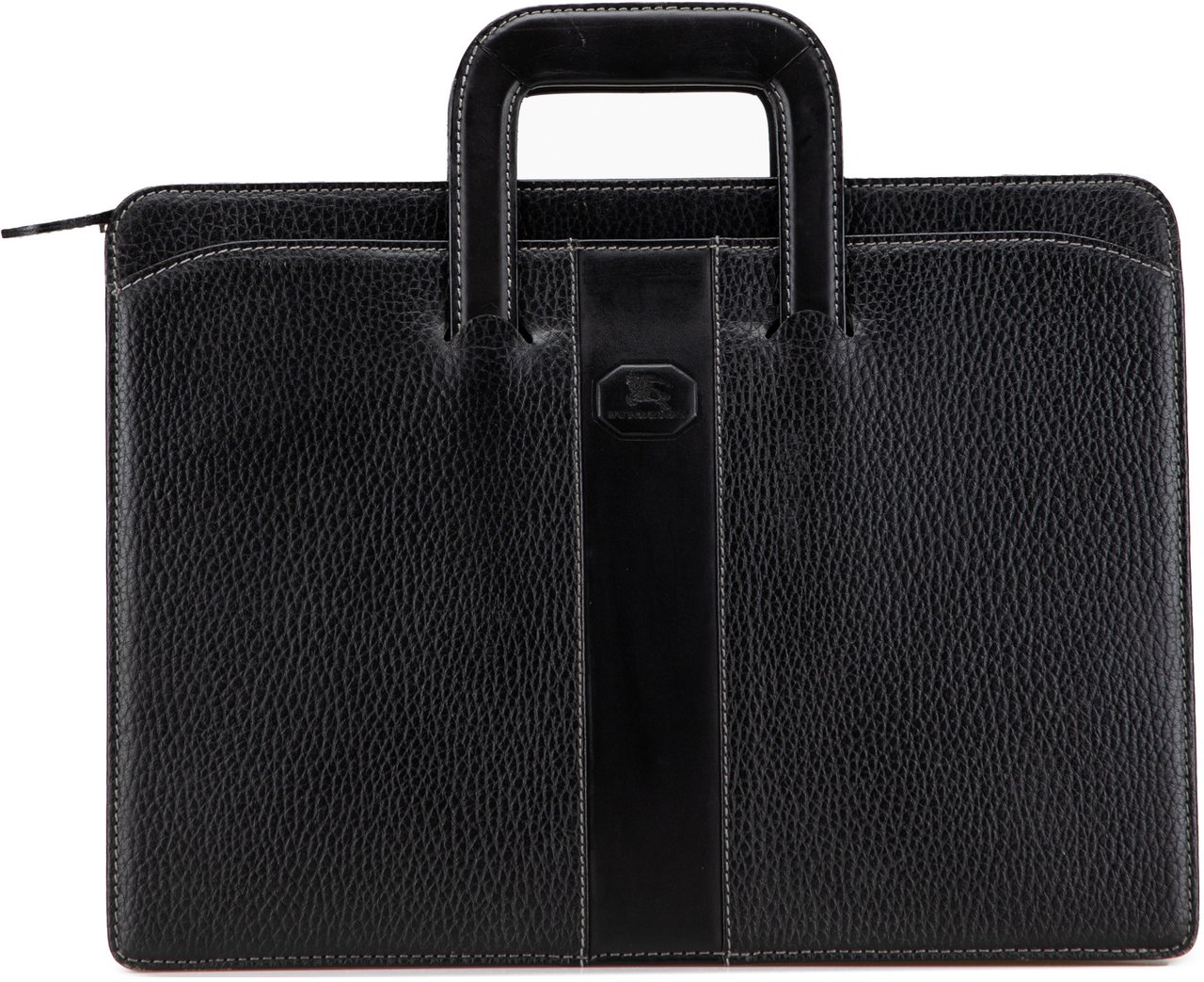 Burberry Leather Business Bag Zwart