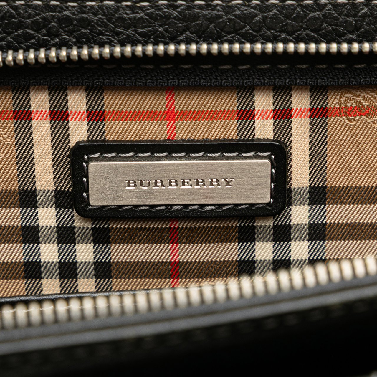 Burberry Leather Business Bag Zwart