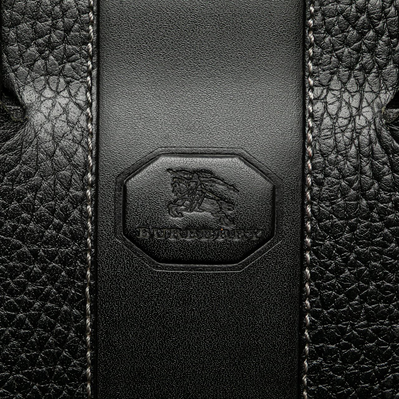 Burberry Leather Business Bag Zwart