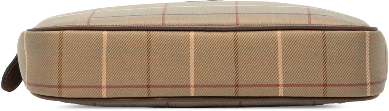 Burberry Vintage Check Canvas Clutch Bruin