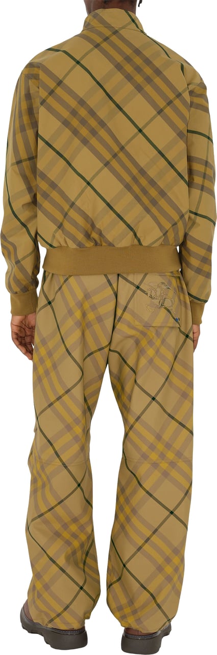 Burberry Check Brown Cotton Bomber Jacket Bruin