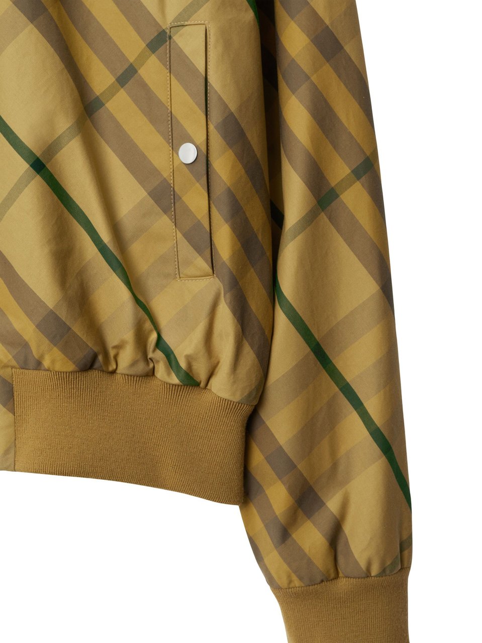 Burberry Check Brown Cotton Bomber Jacket Bruin