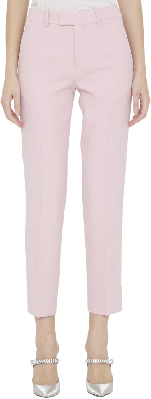 Burberry Wool tailored trousers Roze