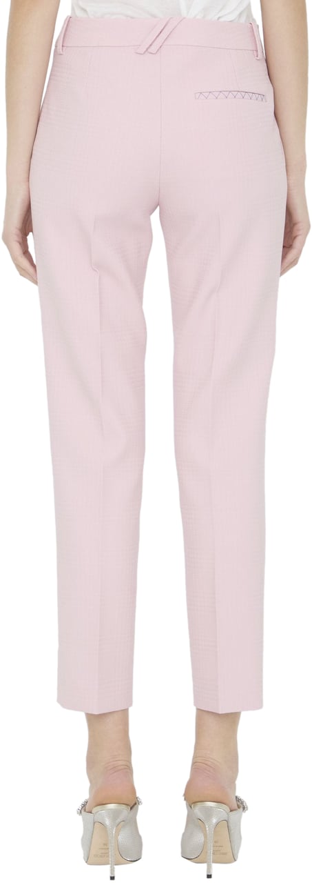 Burberry Wool tailored trousers Roze