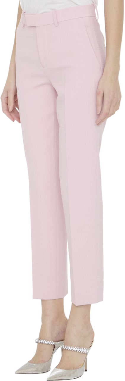 Burberry Wool tailored trousers Roze