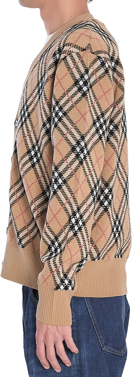 Burberry Wool-Blend Cardigan Beige