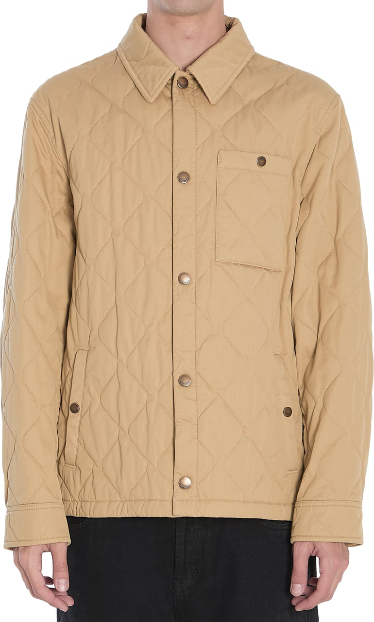 Burberry Quilted Gabardine Jacket Beige
