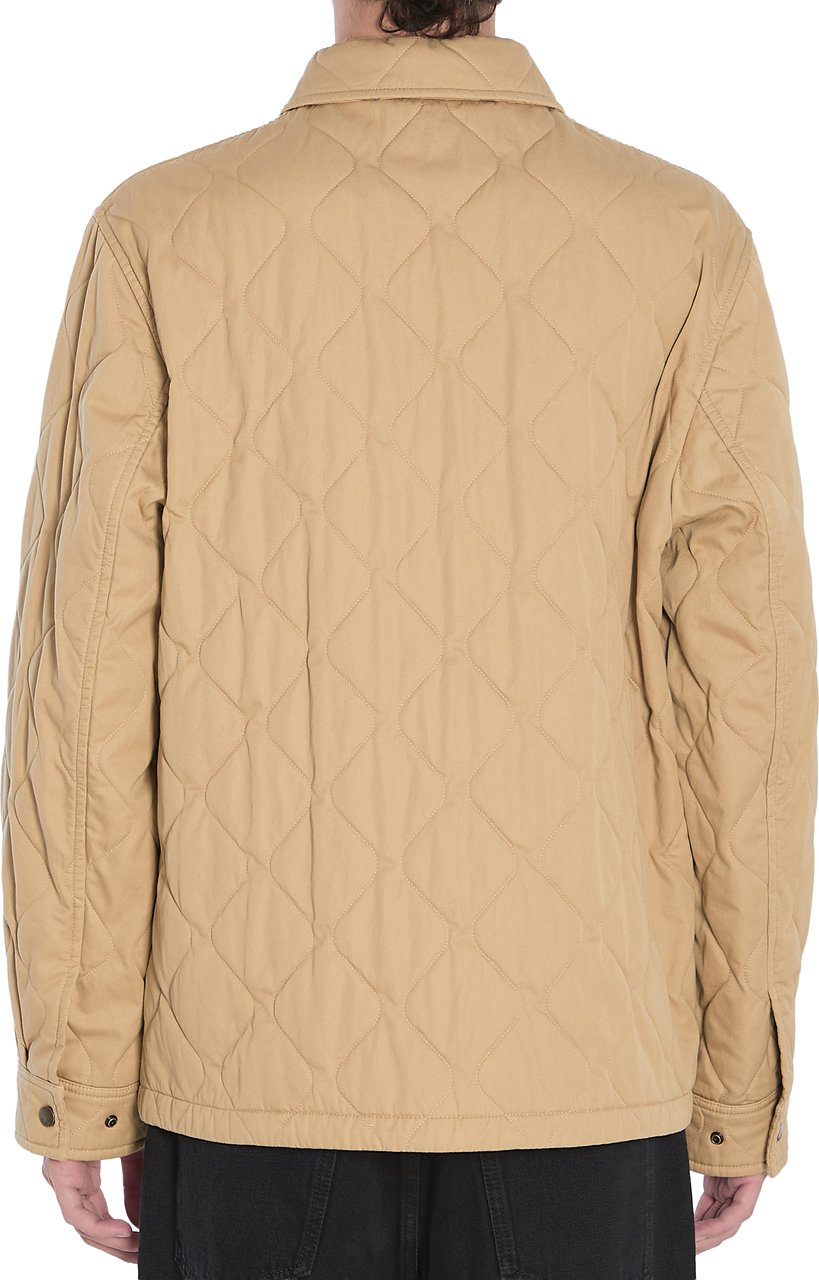 Burberry Quilted Gabardine Jacket Beige
