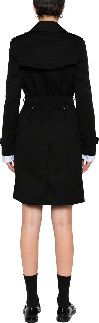 Burberry Chelsea Heritage Double-Breasted Trench Coat Zwart