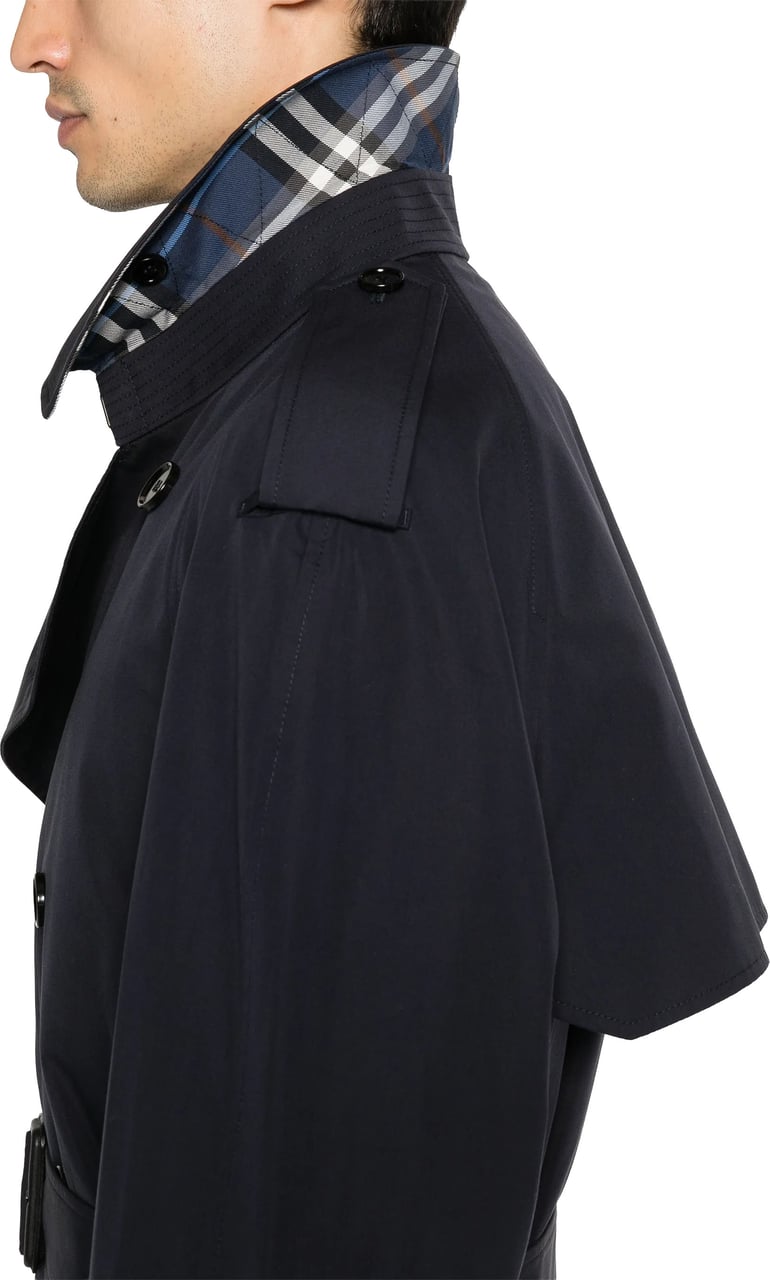 Burberry Highbury Double-Breasted Belted Trench Coat Zwart