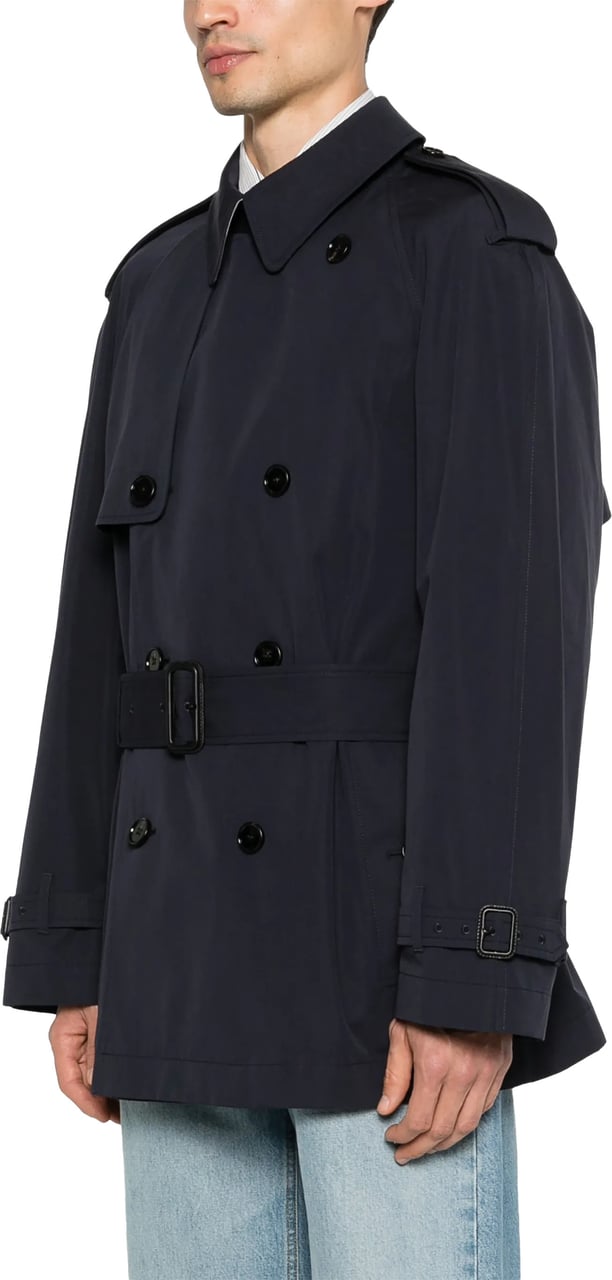 Burberry Highbury Double-Breasted Belted Trench Coat Zwart