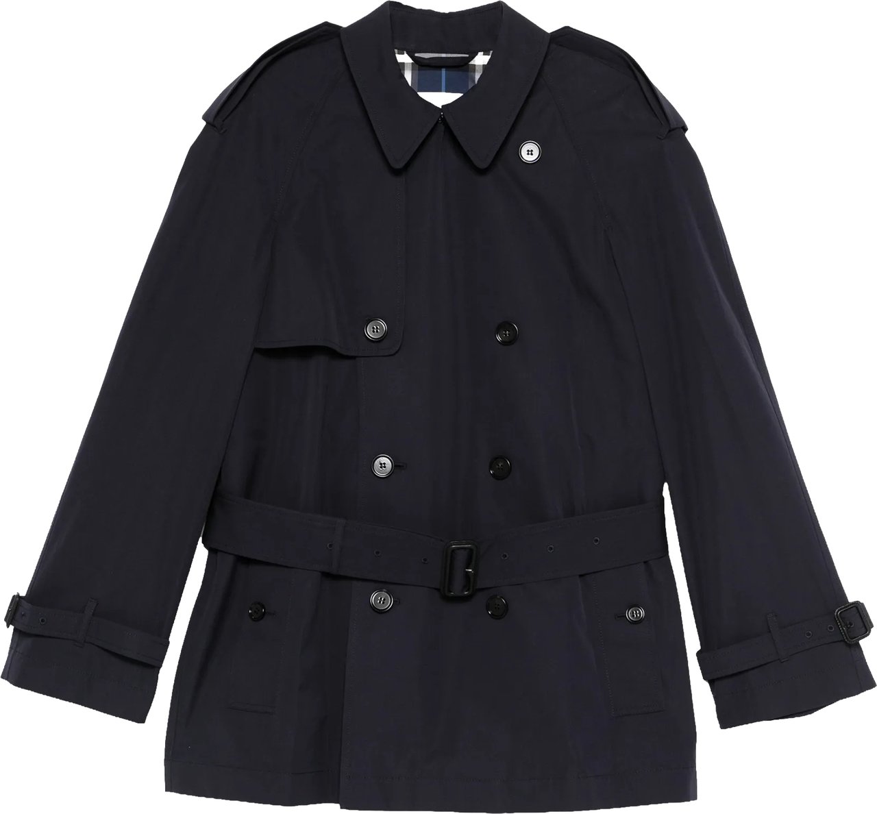 Burberry Highbury Double-Breasted Belted Trench Coat Zwart