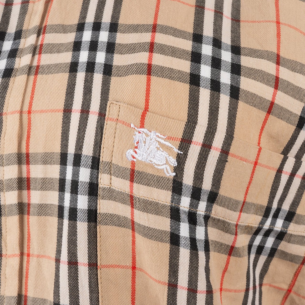 Burberry Burberry Nova-Check Monogram Shirt (M) Beige