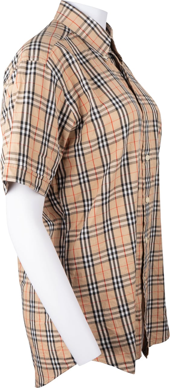 Burberry Burberry Nova-Check Monogram Shirt (M) Beige