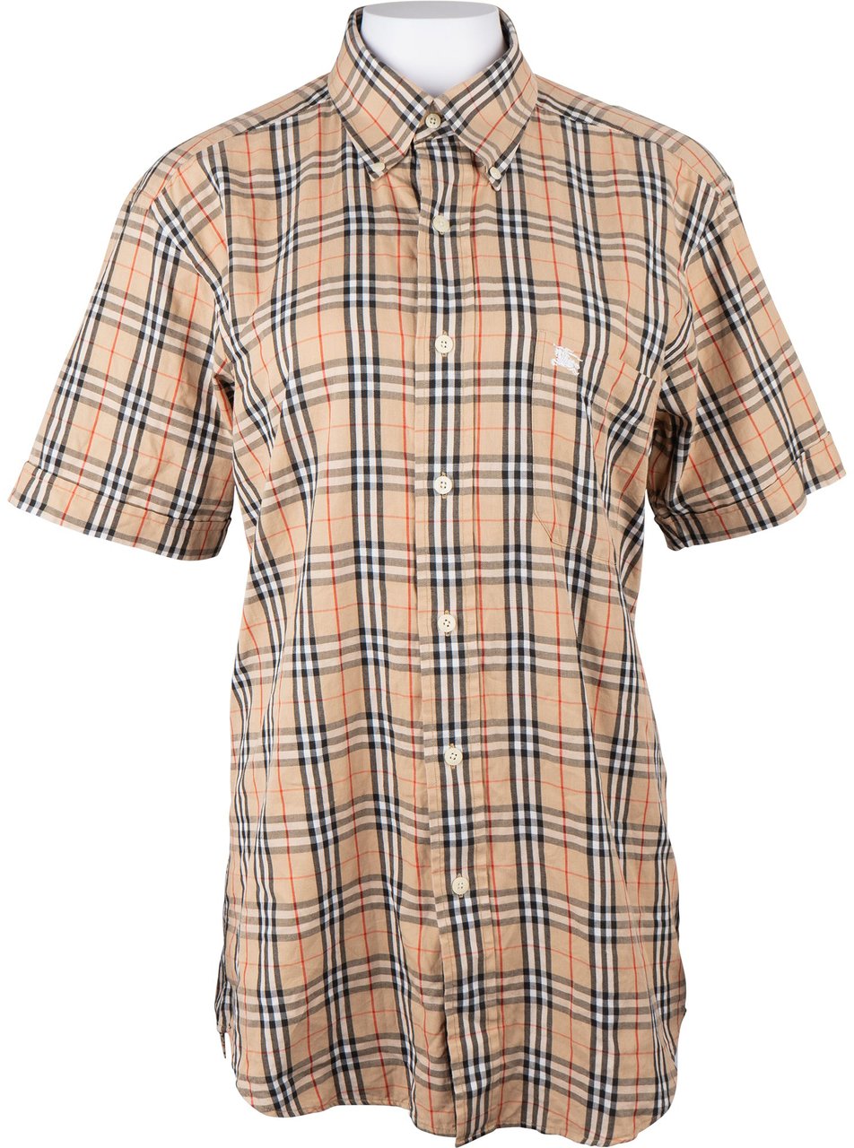 Burberry Burberry Nova-Check Monogram Shirt (M) Beige