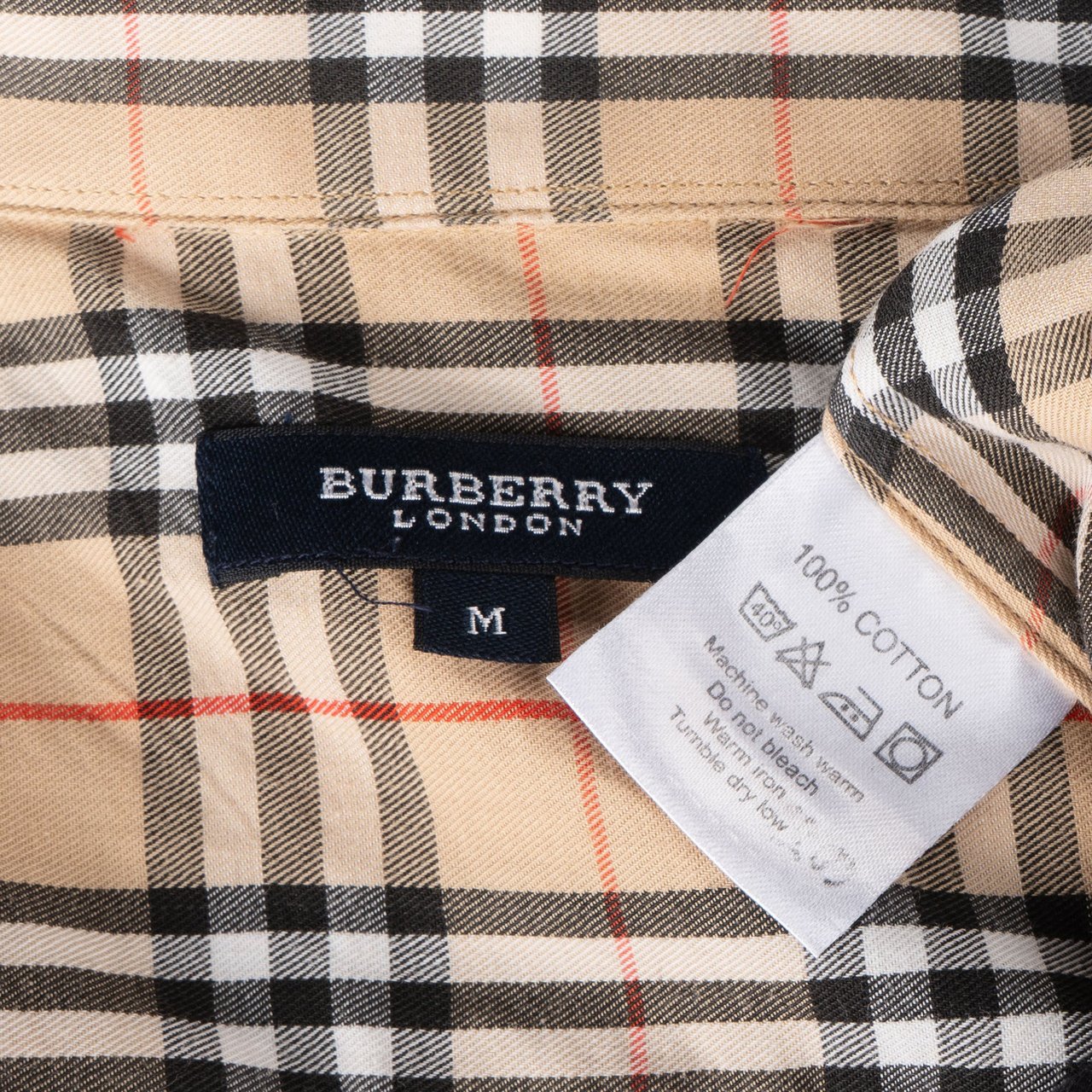 Burberry Burberry Nova-Check Monogram Shirt (M) Beige