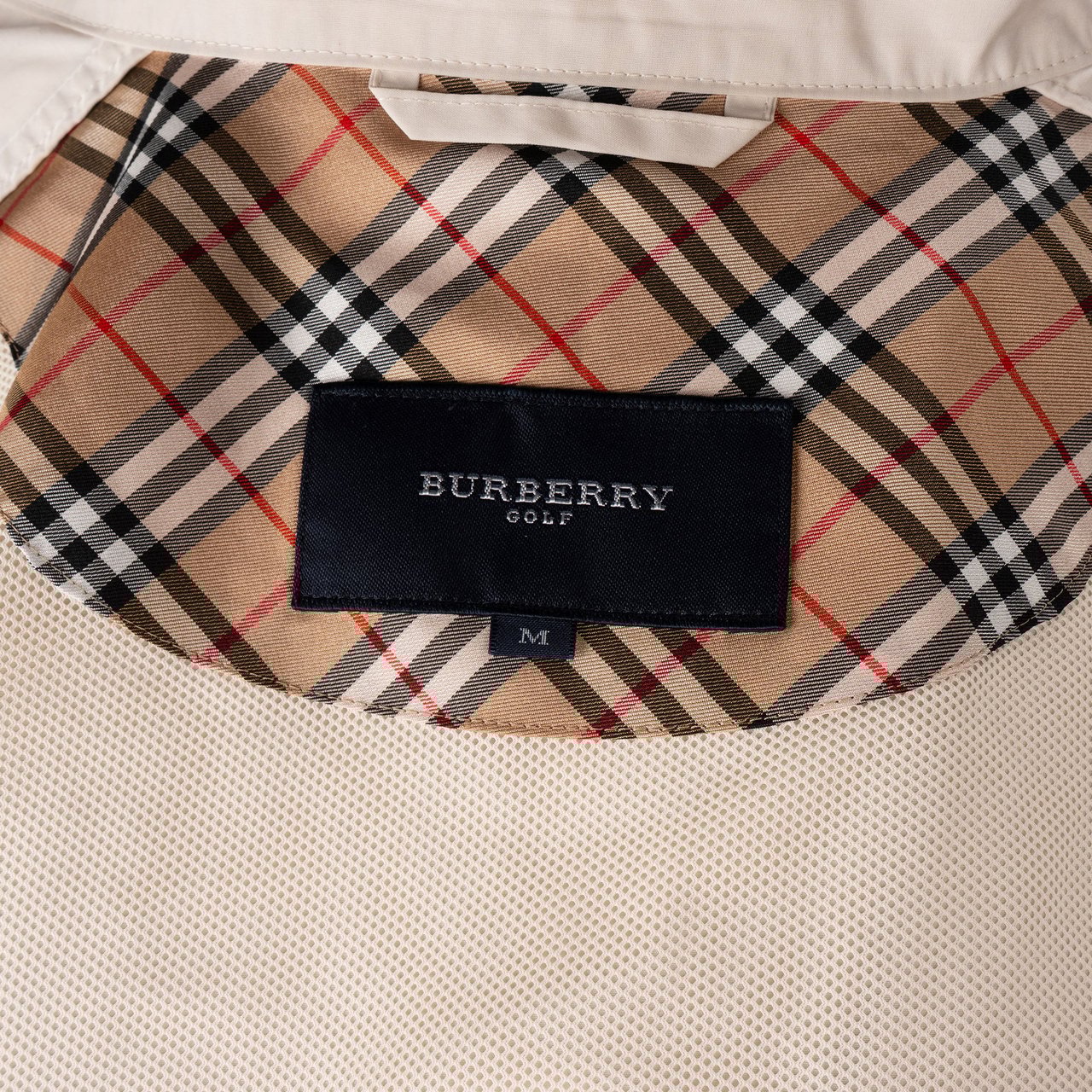 Burberry Burberry White Golf Light Men Windbreaker Jacket (M) Wit