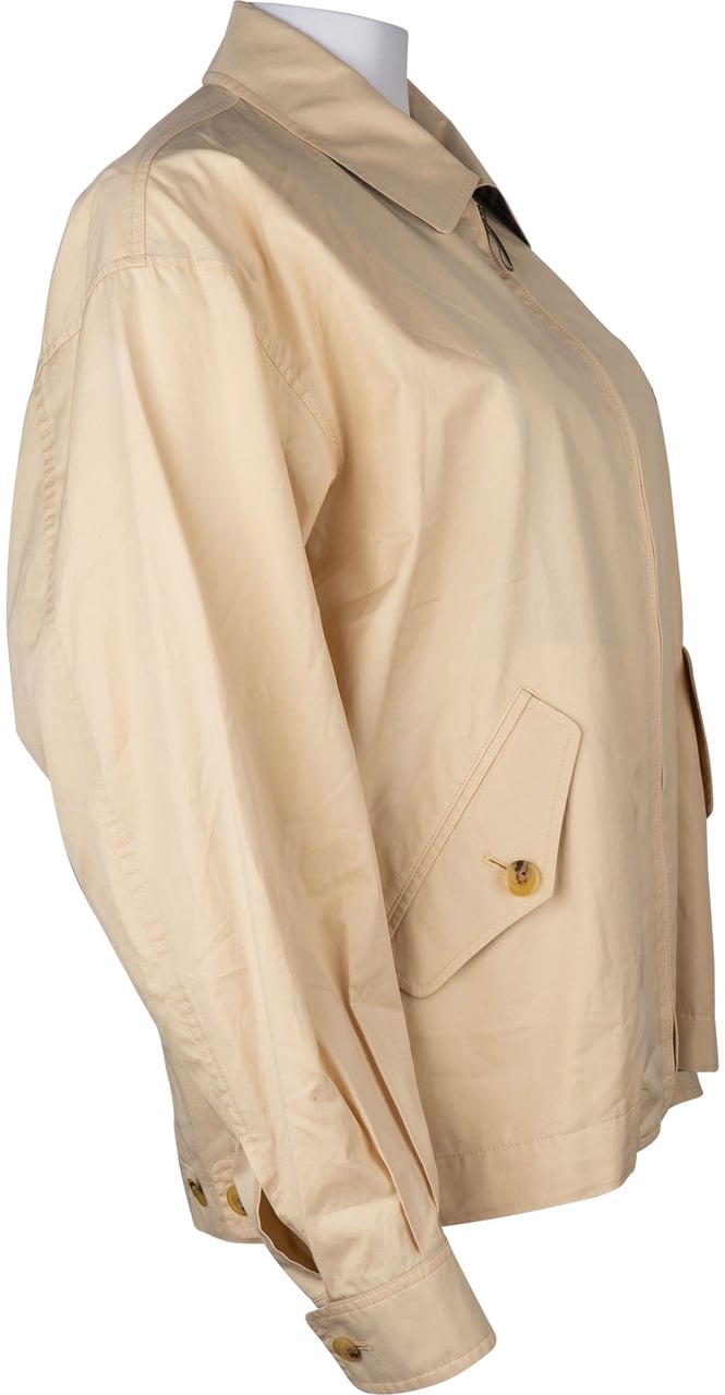 Burberry Burberry London Beige Cotton Men Blouson Jacket (M) Beige