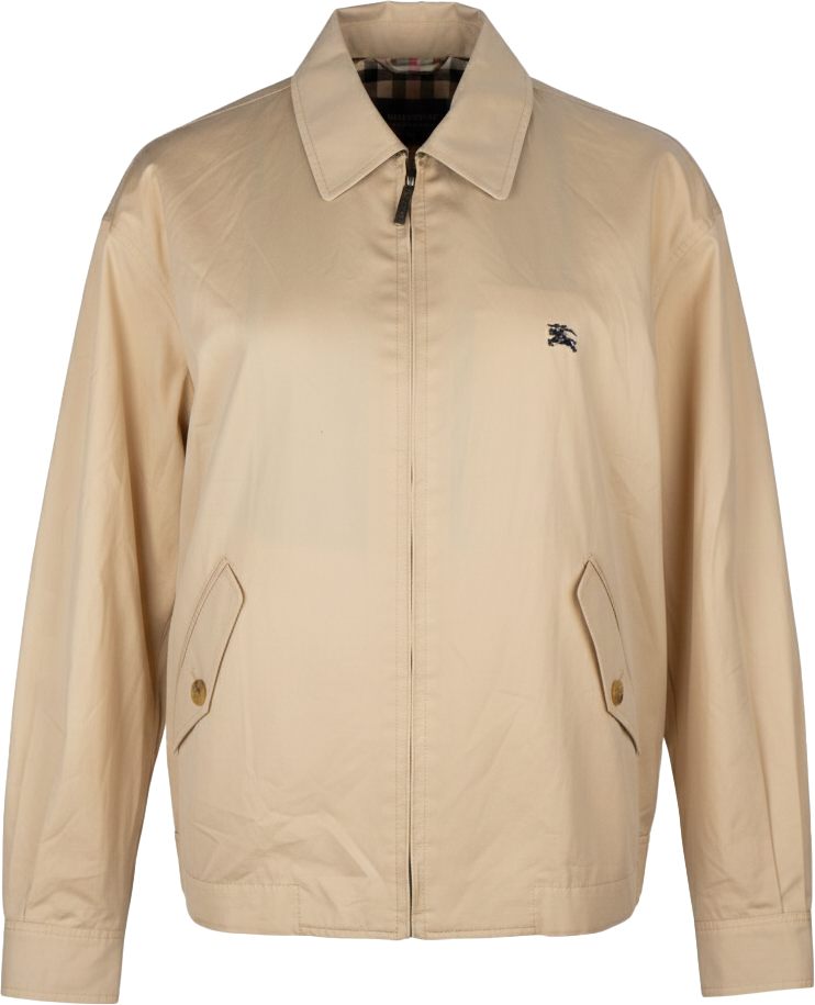 Burberry Burberry London Beige Cotton Men Blouson Jacket (M) Beige
