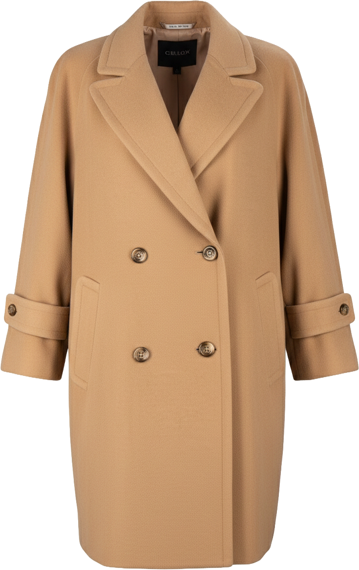 Burberry Burberrys Beige Wool Coat (DE36) Beige