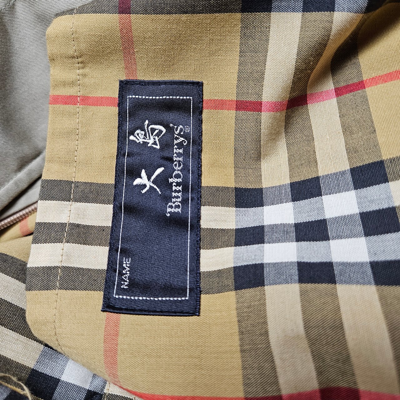 Burberry Burberrys Grey Cotton Trenchcoat (D38-40) Donkergrijs